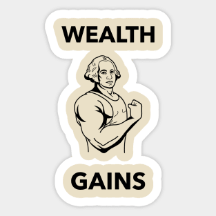 Wealth Gains Sticker